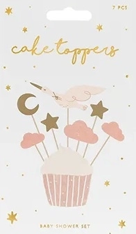 Décorations pour cupcakes – cigogne