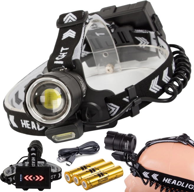 Lampe frontale professionnelle Bailong avec Cree XHP360