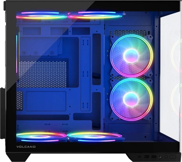 Vitrine panoramique en verre trempé