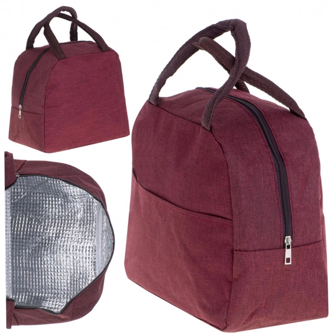Sac thermique isolé pour le déjeuner rouge