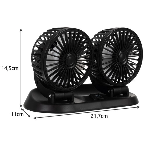 Xtrobb ventilateur double pour voiture 23222