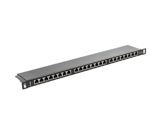Panneau de brassage avec 24 ports catégorie 5E