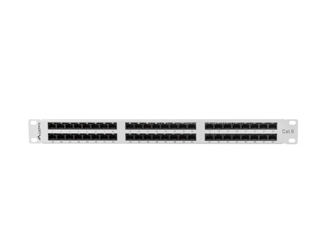 Panneau de brassage 48 ports 1U cat.6 gris