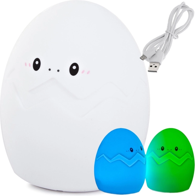 Veilleuse LED en silicone pour enfants en forme d’œuf