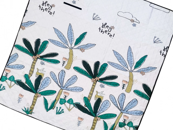Tapis de plage couverture de pique-nique palmiers 150x200