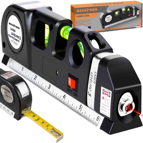 Niveau à bulle laser avec mesure 250 cm Bigstren 21747