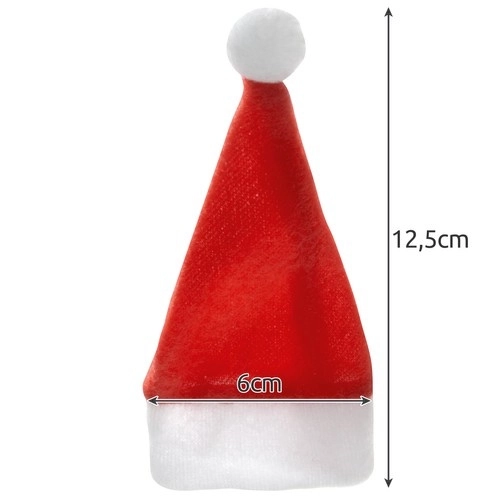 Étui à couverts - Chapeaux de Papa Noël, 12 pièces. Ruhhy 22303