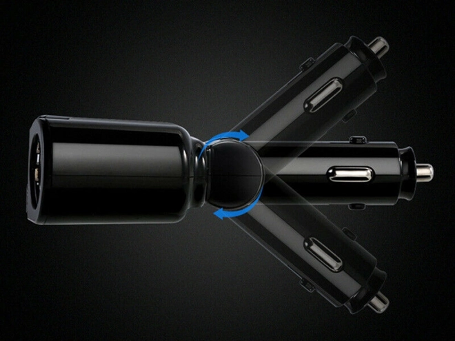 Prise allume-cigare avec répartiteur et chargeur USB