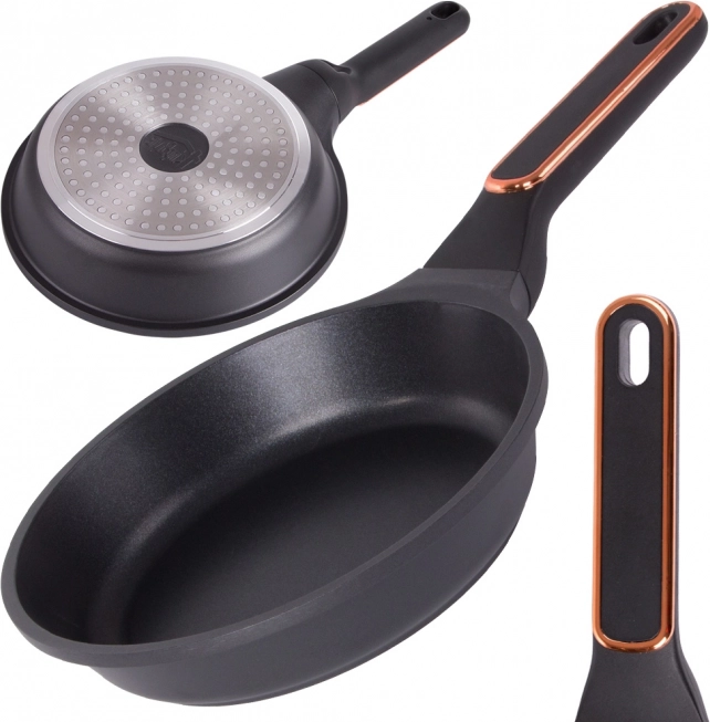 Poêle à induction noire antiadhésive 20 cm