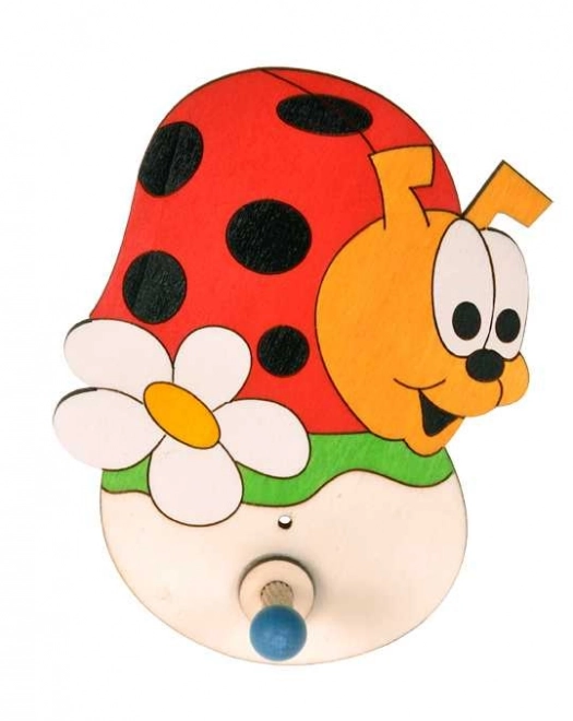 DoDo Patère en Bois 1 coccinelle
