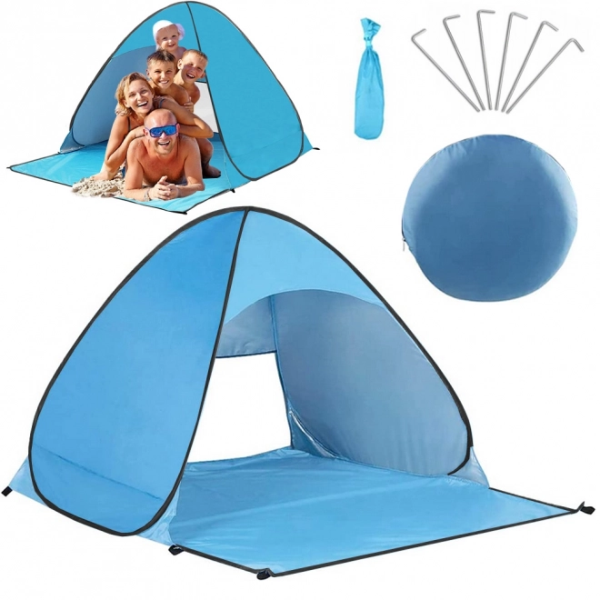Tente de plage autoportante avec protection UV