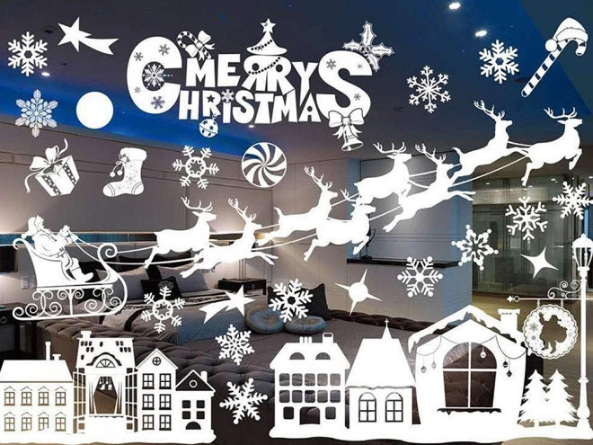 Autocollants de Noël pour fenêtres