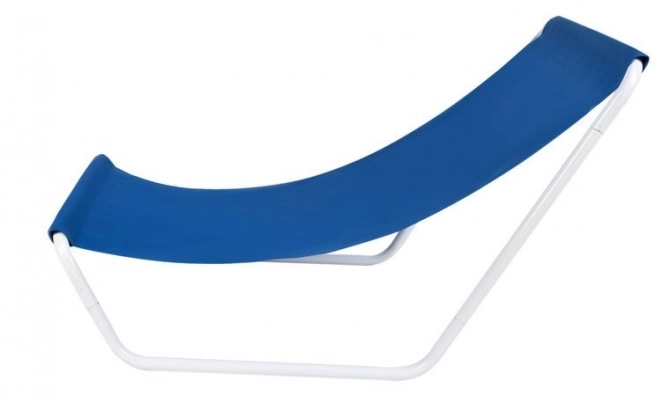 Chaise longue pliante de camping bleue - Malatec