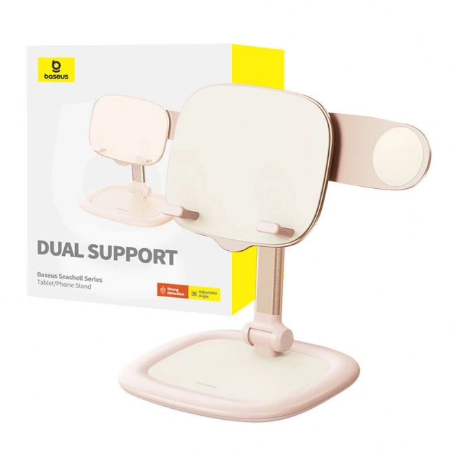Support pour tablette et téléphone Baseus Seashell rose