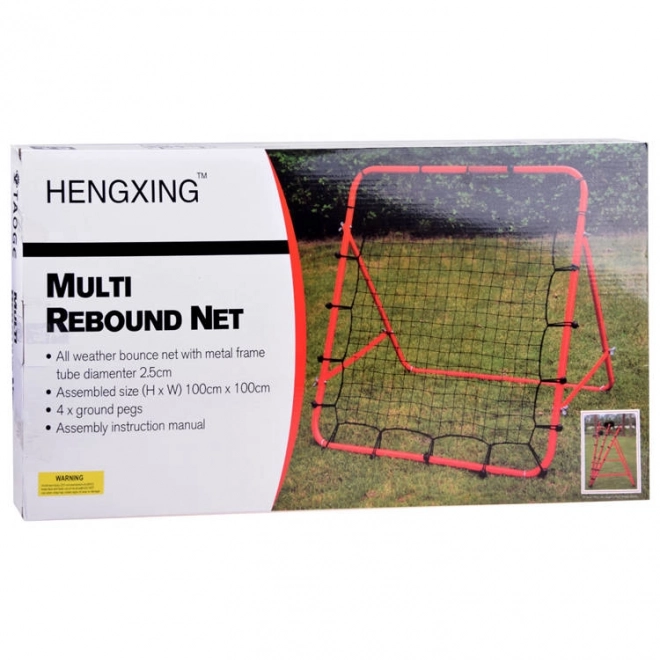 Cadre d'entraînement Rebounder pour football rebondissant 100x100cm