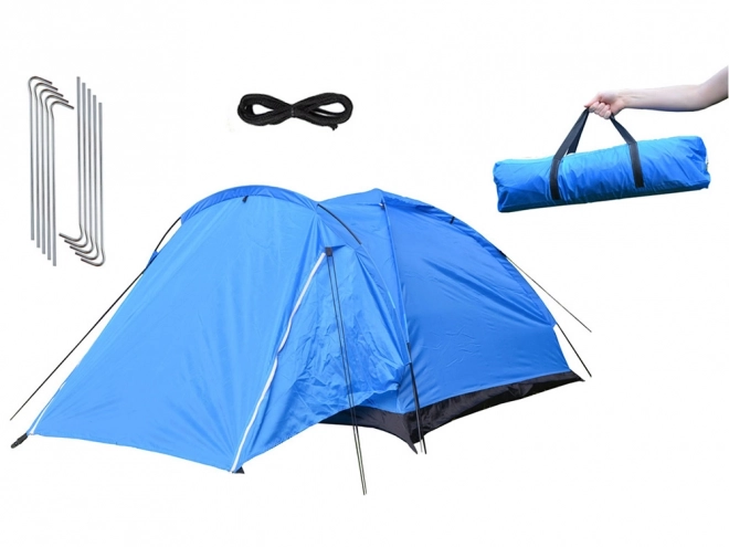 Tente de camping extérieure pour 2 personnes avec moustiquaire et vestibule
