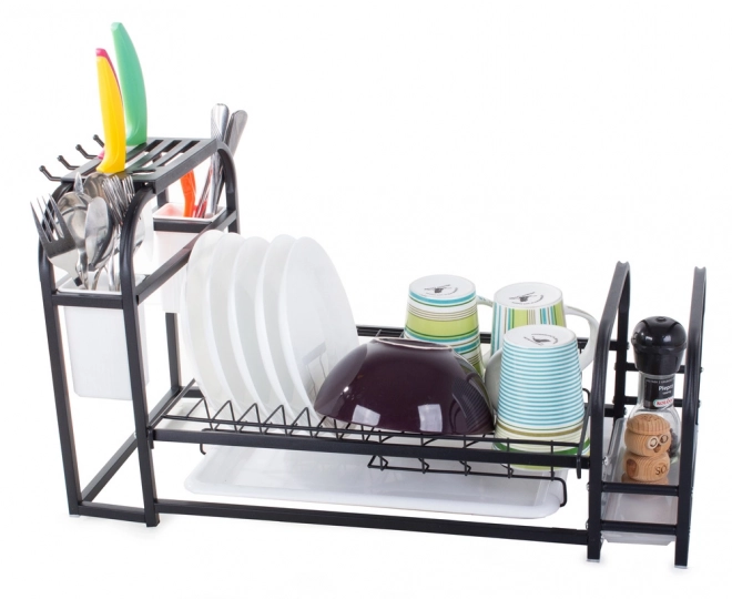 Égouttoir à vaisselle avec plateau et support de style loft