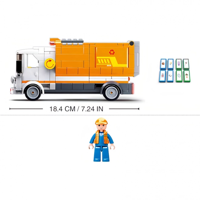 Sluban Town M38-B1066 Camion de Poubelle