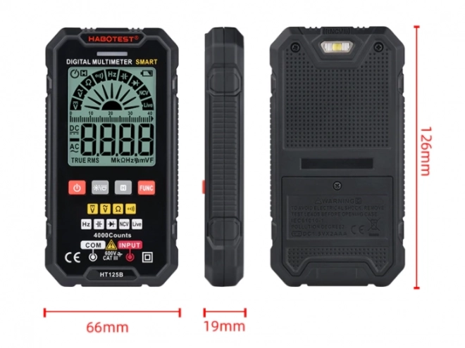 Multimètre numérique universel Habotest HT125B