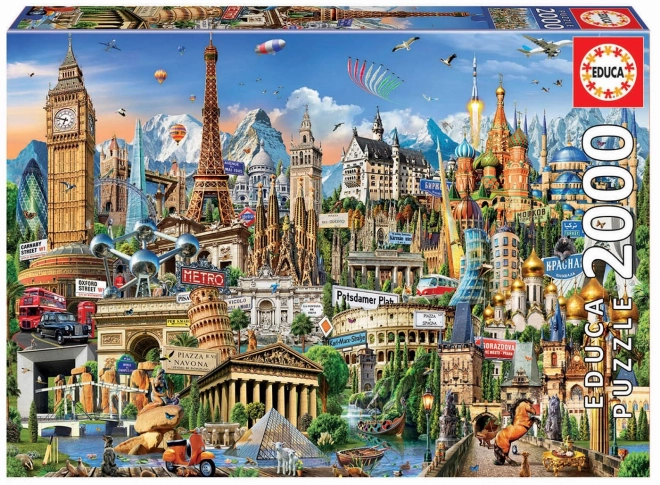 Puzzle 2000 pièces, Europe