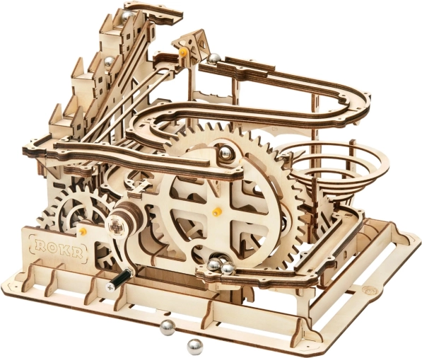 Puzzle 3D en bois Rokr Piste à billes Parkour