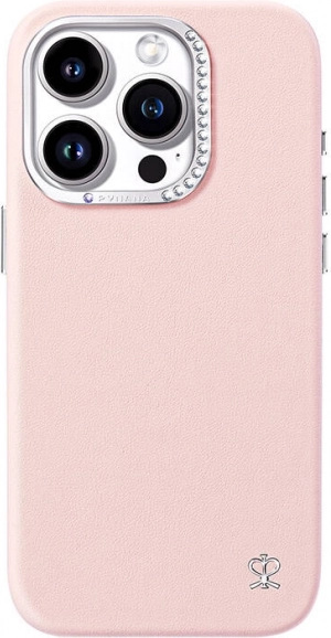 Étui étoilé pour iPhone 15 Pro rose