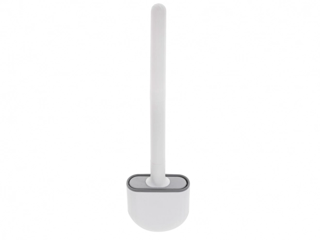 Brosse WC en silicone blanche avec récipient