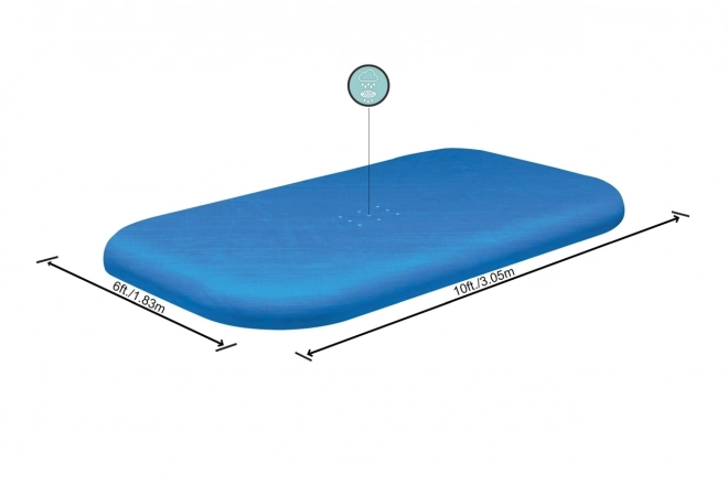 Couverture de protection pour piscine Bestway 305 x 183 cm