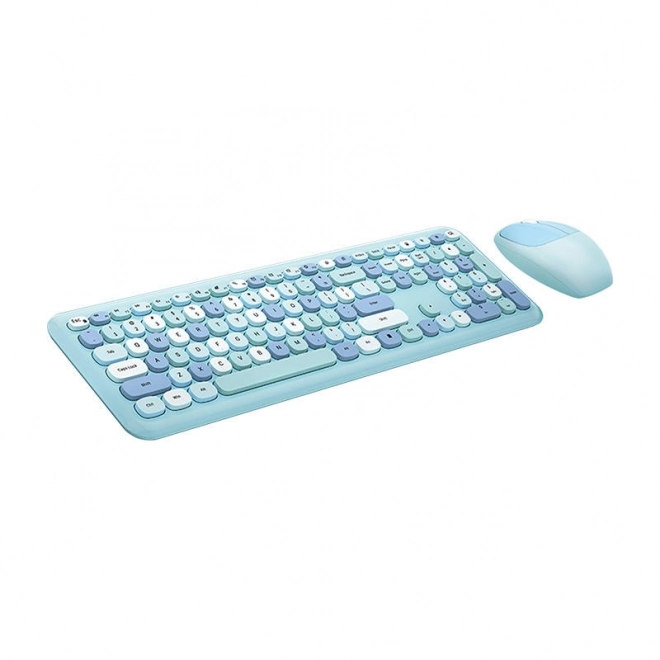 Ensemble clavier et souris sans fil MOFII bleu