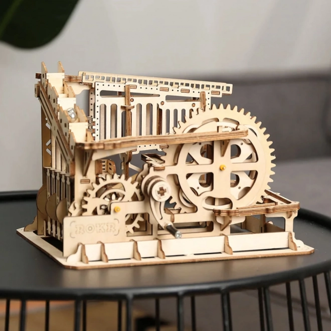 Trappes Équipe de Billes en Marbre - Piste de Billes - Kit de Construction en Bois 3D