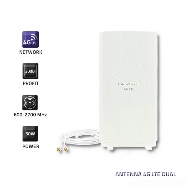 Antenne omnidirectionnelle 4G LTE | 2xSMA | 30dBi | Intérieur
