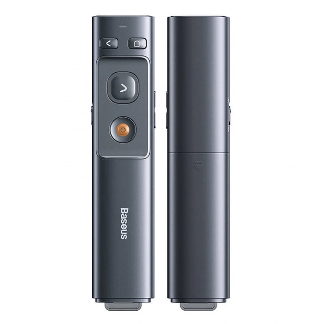 Baseus Orange Dot Télécommande multifonctionnelle pour présentations, avec pointeur laser - gris