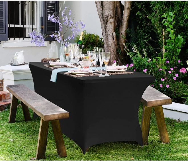 Housse élastique universelle pour table de catering 180 cm noir MultiGarden