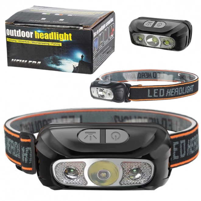Lampe frontale LED étanche avec 6 modes d'éclairage