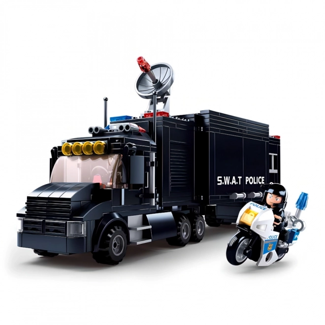 Sluban Police M38-B0659 Base mobile SWAT et voleurs en hélicoptère
