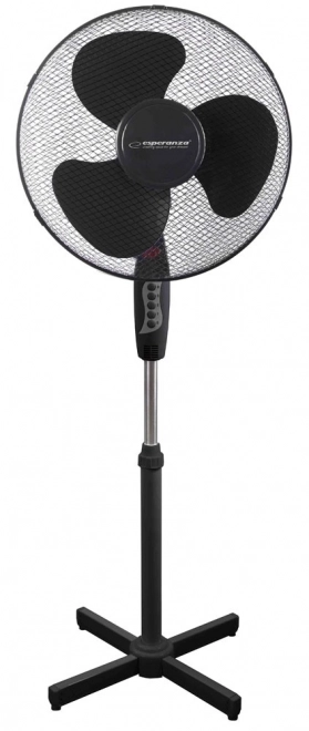 Ventilateur sur pied Hurricane noir