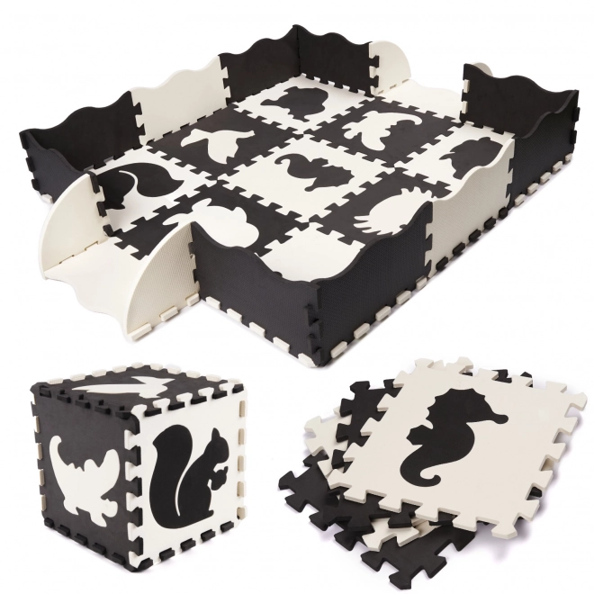 Tapis éducatif en mousse avec motifs d'animaux