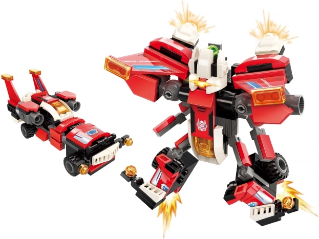 Qman Gardiens du Noyau de l’Étoile Voiture de course Scarlet Wings 2-en-1