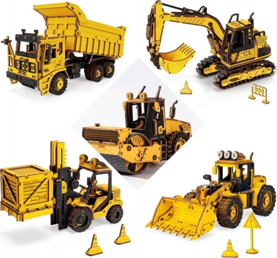 Partie d’une collection d’engins de chantier