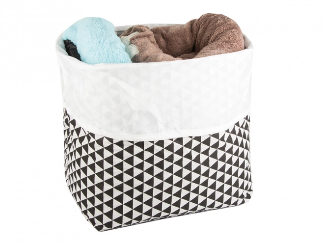 Panier à linge et jouets pliable et refermable