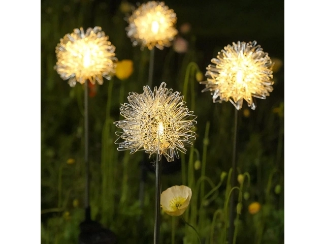 Lampe LED de jardin solaire en forme d'arbre - 2 pièces