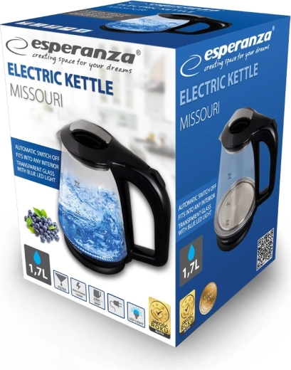 Éclairage LED bleu à l’ébullition