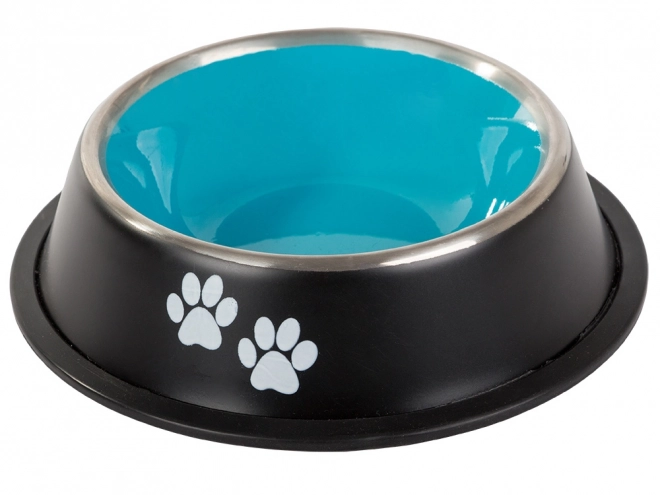 Bol antidérapant pour chiens en acier inoxydable 1l