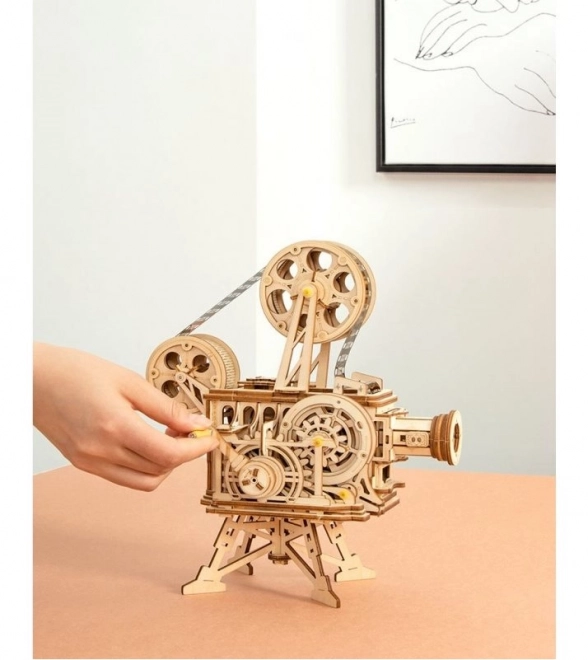 Puzzle mécanique en bois 3D RoboTime Projecteur de film