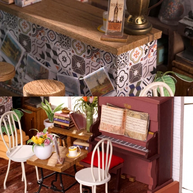 Café de Šimon - Café Miniature DIY dans une Maison de Poupée