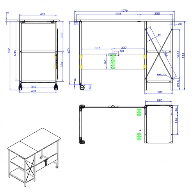 Table pliante loft MC-411