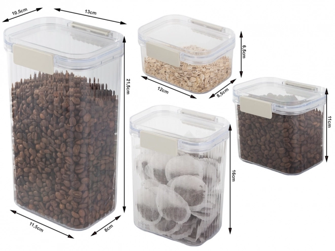Set de récipients alimentaires avec joint
