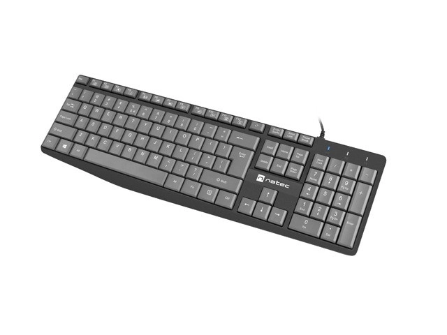 Clavier Natec Nautilus US Slim 1.8m noir-gris