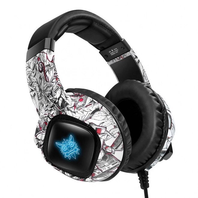 Casque de jeu Onikuma K19 Camouflage blanc