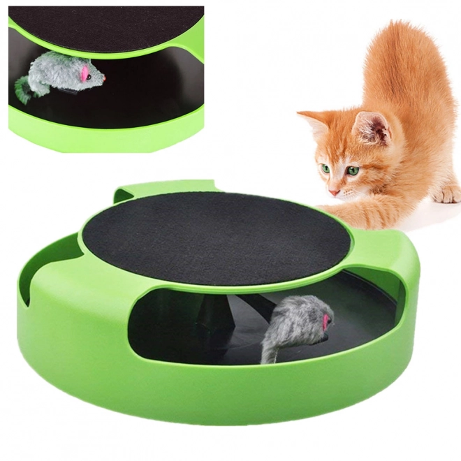 Jouet pour chats avec souris et griffoir